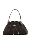 Jimmy Choo Small Drawstring Tote Bag In Brown