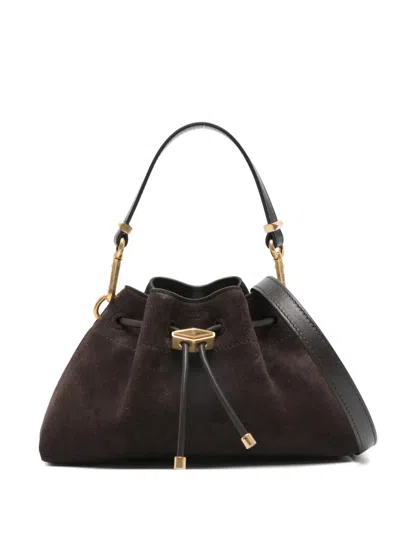 Jimmy Choo Small Drawstring Tote Bag In Brown