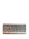 Jimmy Choo Kleine Clutch Im Glitter-look In Silver