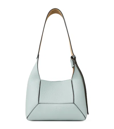 Jimmy Choo Small Leather Diamond Hobo Shoulder Bag In Blue