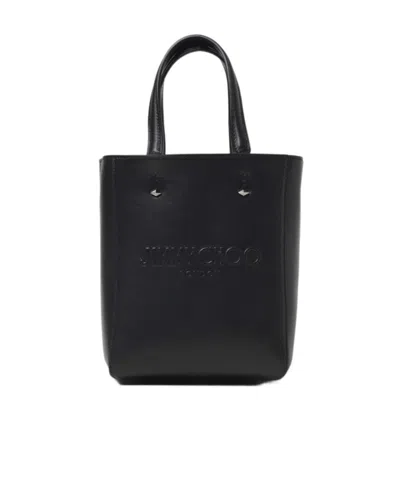 Jimmy Choo Small Lenny North-south Tote Bag In Black