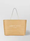 Jimmy Choo Small Marli Shopping Bag In Raffia