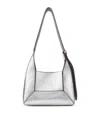 Jimmy Choo Diamond Small Embellished Leather Shoulder Bag In Silver