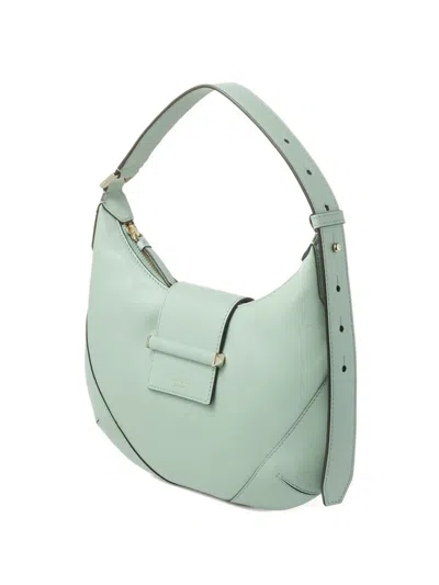Jimmy Choo Smooth Leather Bar Hobo Shoulder Bag In Green