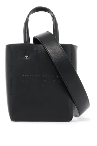 Jimmy Choo Smooth Leather Lenny N/s Tote Bag. In 黑色的
