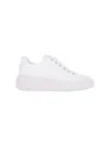 Jimmy Choo Low Top Sneakers With Textured Sole In White
