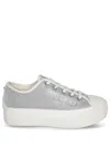 Jimmy Choo Palma Maxi Glittered Low-top Sneakers In Grey