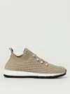 Jimmy Choo Veles Textured Knit Trainers In X Stone
