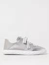 Jimmy Choo Diamond Light Leather Sneakers In Silber
