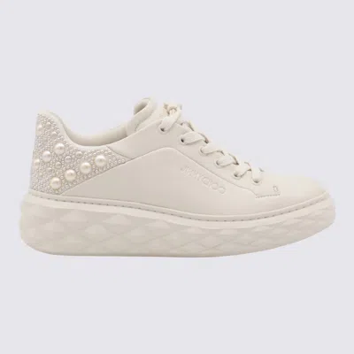 Jimmy Choo Sneakers Latte Mix In White