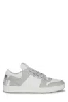 Jimmy Choo Florent Leather Sneakers In Xsilverwhite