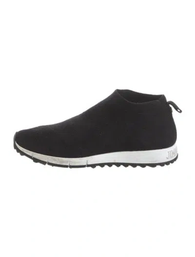 Pre-owned Jimmy Choo Sock Sneakers In Black