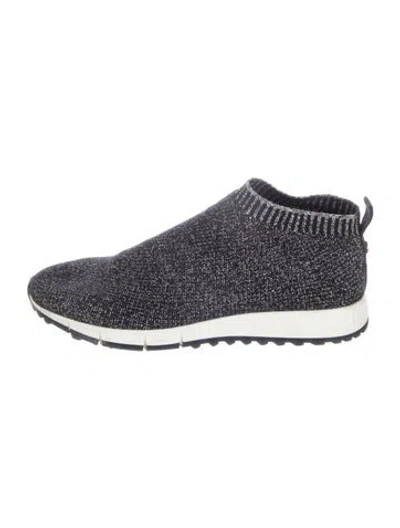Pre-owned Jimmy Choo Sock Sneakers In Black