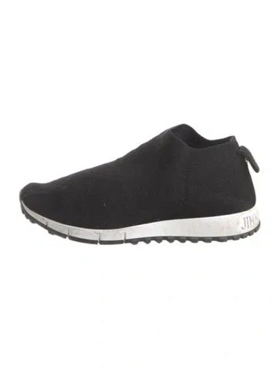 Pre-owned Jimmy Choo Sock Sneakers In Black