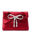 Jimmy Choo Soft Bow Card Holder In Red