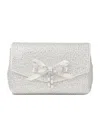 Jimmy Choo Soft Bow Crystal Mini Bag In Silver