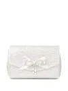 Jimmy Choo Soft Bow Crystal Mini Bag In White