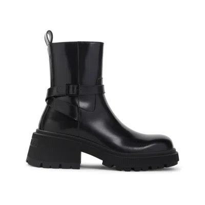 Jimmy Choo Soft Box Calf Conny Flat Boots Women In Black