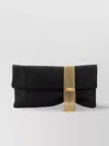 Jimmy Choo Clutch Zendra In Pelle Nera Donna
