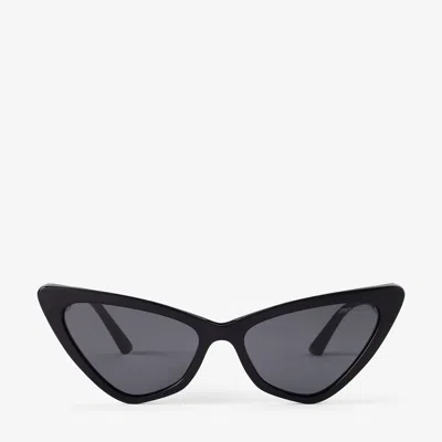 Jimmy Choo Sol Cat-eye Sunglasses In E87 Dark Grey