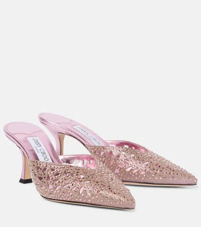 Jimmy Choo 70mm Solar Mules In Pink