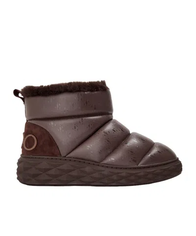 Jimmy Choo Solid Color Snow Boots In Multi
