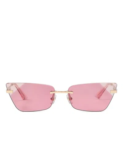 Jimmy Choo Soraya Sunglasses In Gold