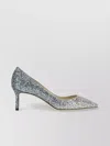 Jimmy Choo Sparkling Embellished Romy 60 Pumps In Gray