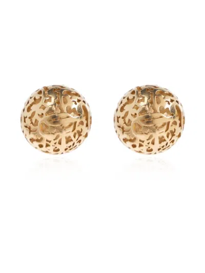 Jimmy Choo Sphere Stud Earrings In Gold