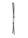 Jimmy Choo Spheres Bag Charm In Black/silver