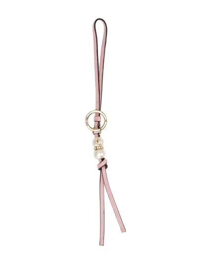 Jimmy Choo Spheres Charm Bag In Rosé/hellgold