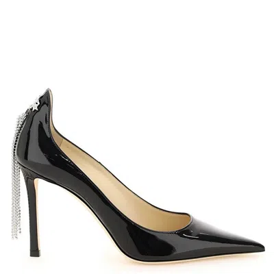 Jimmy Choo Spruce 95 Patent Leather Pumps In Black