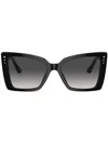 Jimmy Choo Womens Black Jc5001b Square-frame Acetate Sunglasses In 黑色