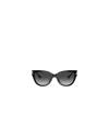 Jimmy Choo Square Frame Sunglasses In Black