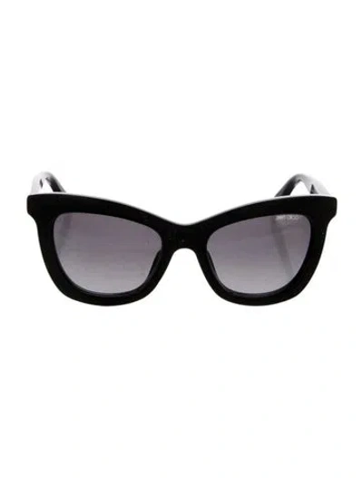 Pre-owned Jimmy Choo Square Gradient Sunglasses In Black