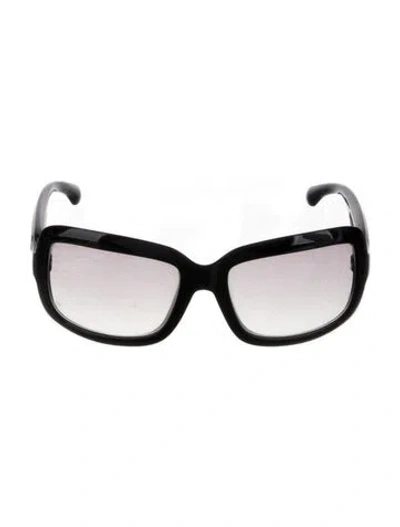 Pre-owned Jimmy Choo Square Gradient Sunglasses In Black