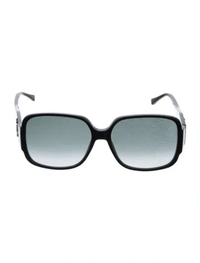 Pre-owned Jimmy Choo Square Gradient Sunglasses In Black