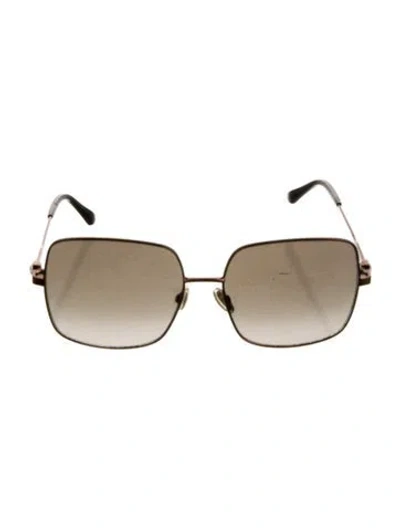 Pre-owned Jimmy Choo Square Gradient Sunglasses In Brown
