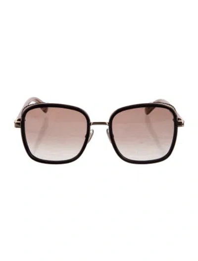 Pre-owned Jimmy Choo Square Gradient Sunglasses In Brown