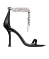 Jimmy Choo Verity 100 Crystal Embellished Leather Sandals In Black