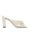 Jimmy Choo Square-headed High-heeled Sandals In White
