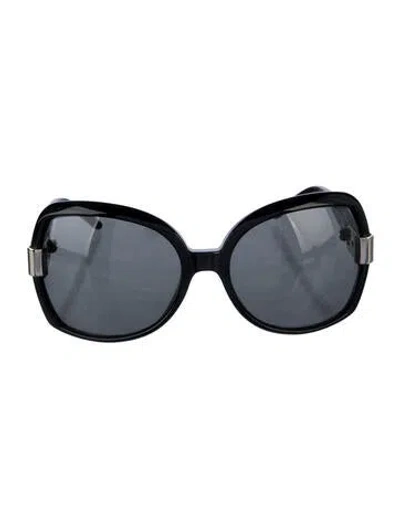 Pre-owned Jimmy Choo Square Tinted Sunglasses In Black
