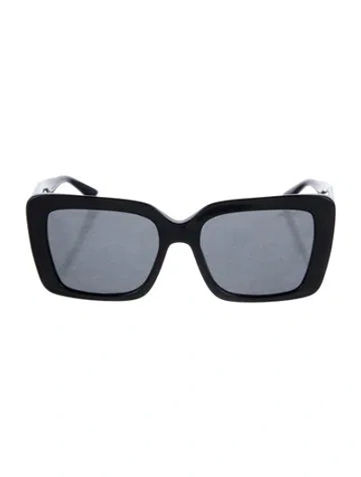 Pre-owned Jimmy Choo Square Tinted Sunglasses In Black