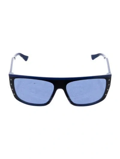 Pre-owned Jimmy Choo Square Tinted Sunglasses In Blue