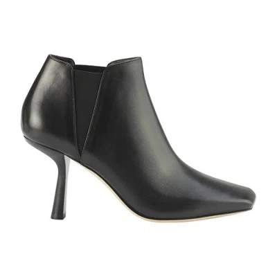 Jimmy Choo Square Toe Ankle Boots In Black