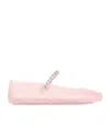 Jimmy Choo Mary Jane Jelly Ballet Flats In Pink