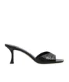 Jimmy Choo Women Skye 70 Leather Heel Sandals In Black