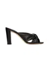 Jimmy Choo Avenue Crisscross Slide Sandals In Black