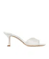 Jimmy Choo Womens Ivory Skye 70 Single-strap Leather Heeled Mules In White