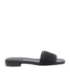 Jimmy Choo Round Toe Leather Sandals